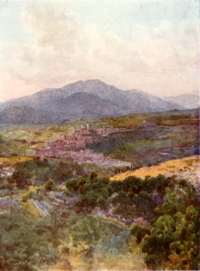 Subiaco from the Monastery of St Benedict by Alberto Pisa